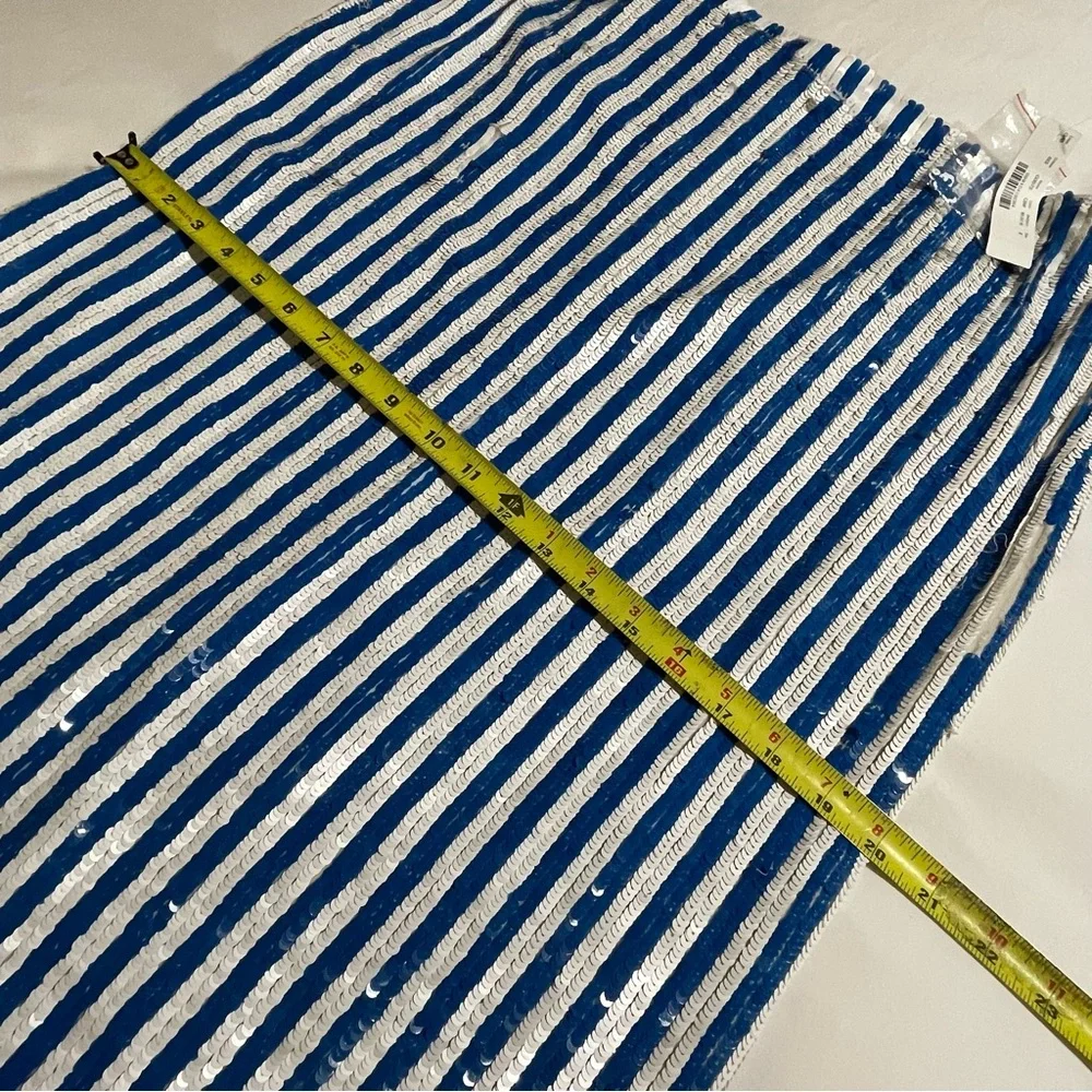 J.Crew Collection Striped Sequin Skirt Style G3573‎ Luxury Pencil Skirt - Picture 5 of 13